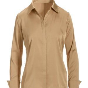 Boston Proper Sophia Button Up Charmeuse Blouse